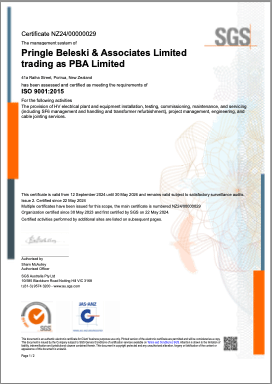 download the ISO9001:2015 certificate